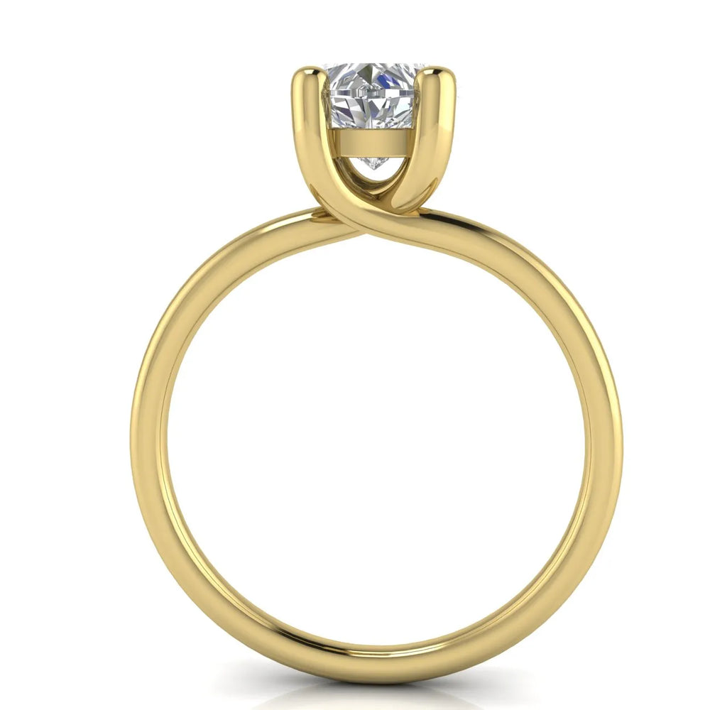 Romantic Solitaire Ring with Classic Setting