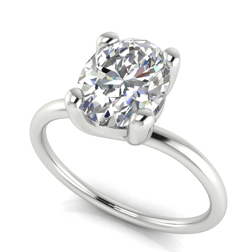 Romantic Solitaire Ring with Classic Setting