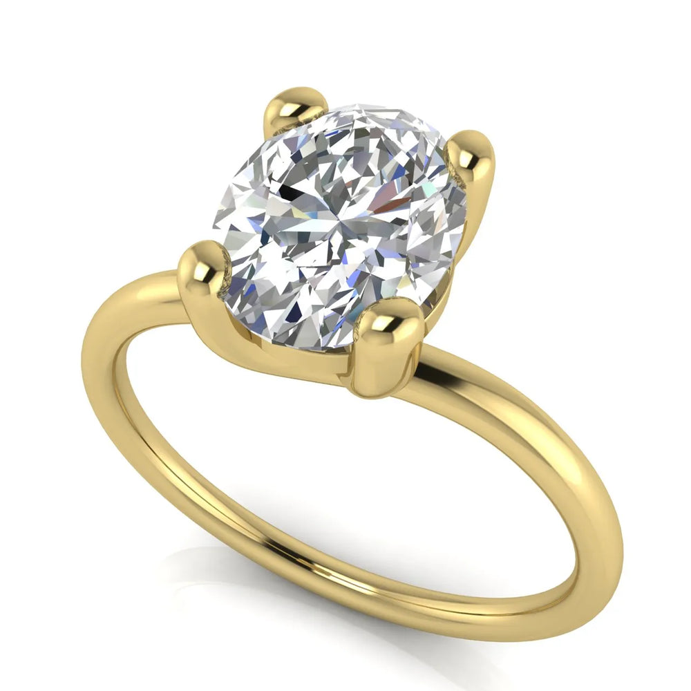 Romantic Solitaire Ring with Classic Setting