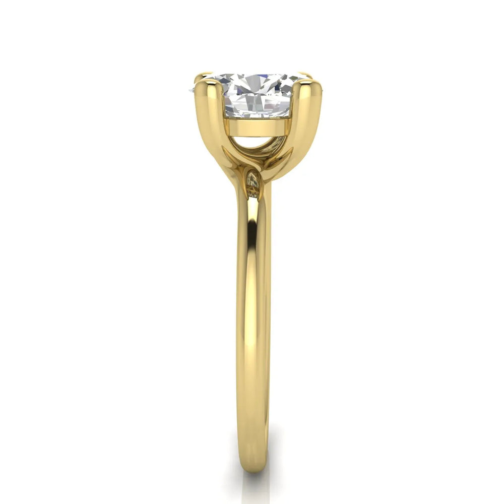 Romantic Solitaire Ring with Classic Setting