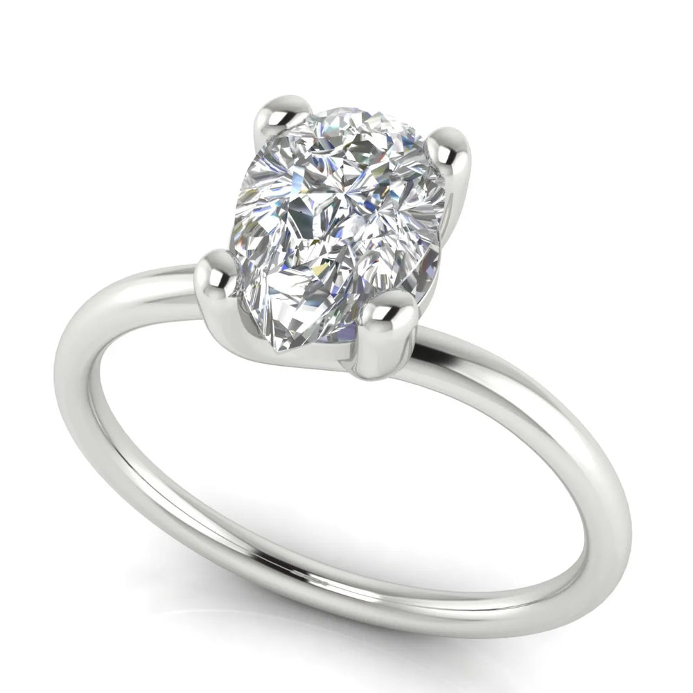 Romantic Solitaire Ring with Classic Setting
