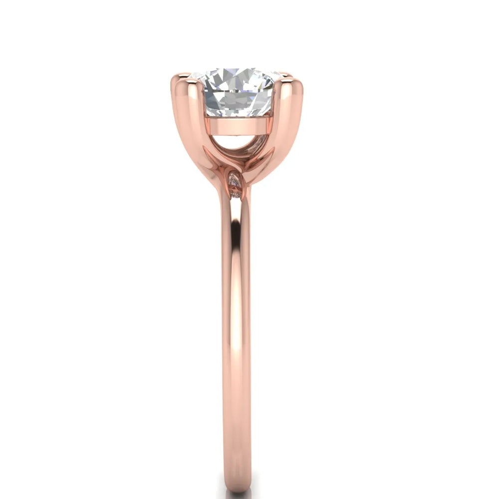 Romantic Solitaire Ring with Classic Setting