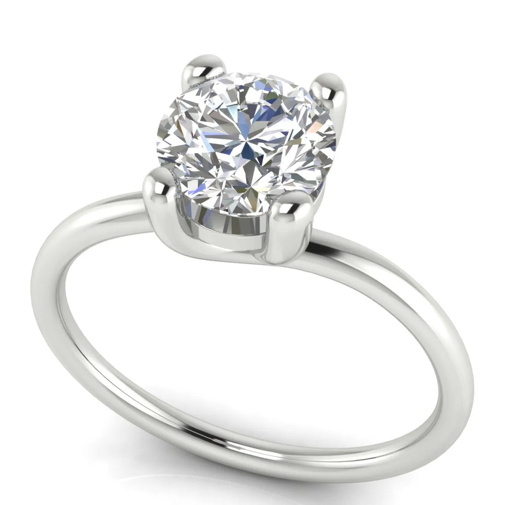 Romantic Solitaire Ring with Classic Setting