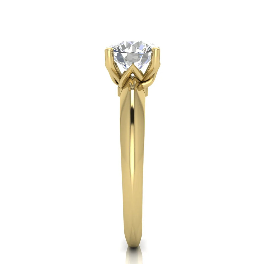 Romantic Solitaire Ring with Elegant Prong Setting