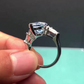 Fancy Blue Marquise Lab Grown Diamond Engagement Ring | 11.50tcw Three Stone