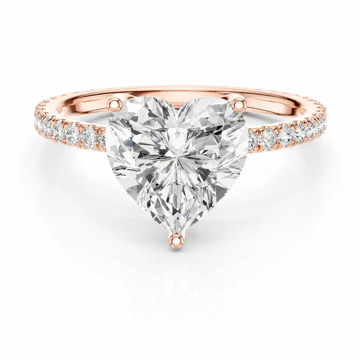 The Imperial Reflection & Side Diamond Engagement Ring