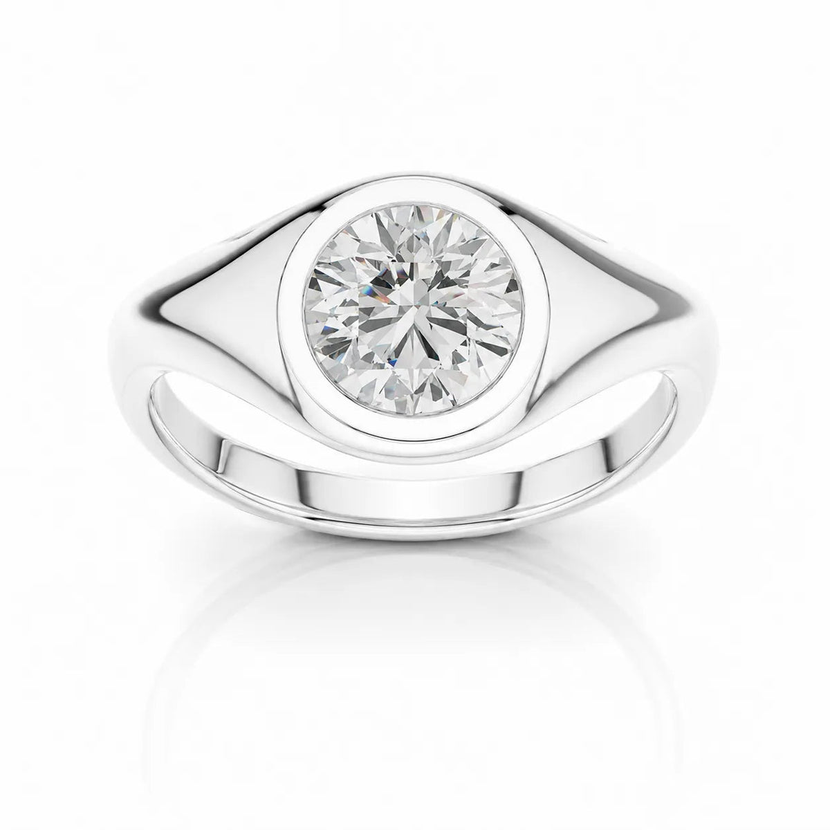 The Modern Heirloom Ring – (925 Sterling Silver) – Round (925 Sterling Silver)
