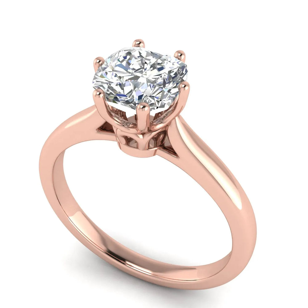 Romantic Solitaire Ring with Timeless Design
