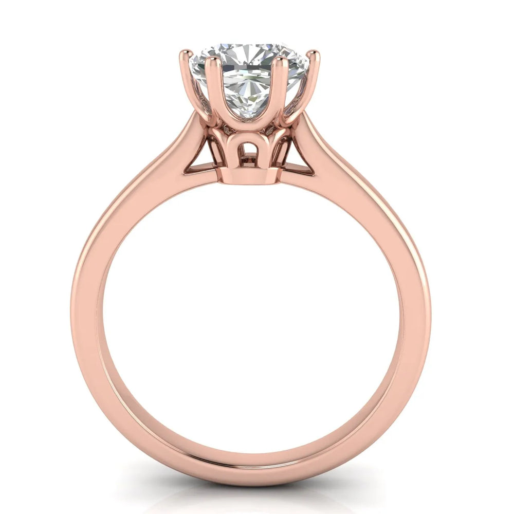 Romantic Solitaire Ring with Timeless Design