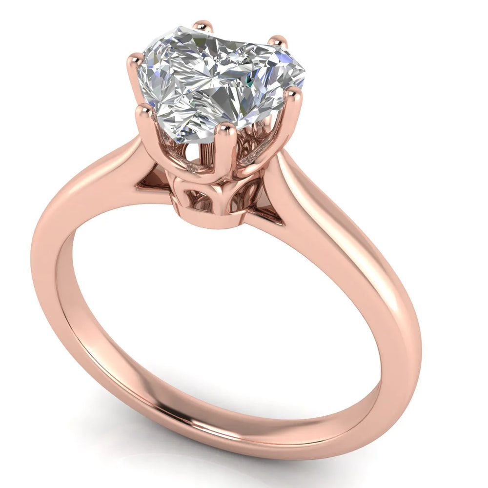 Romantic Solitaire Ring with Timeless Design
