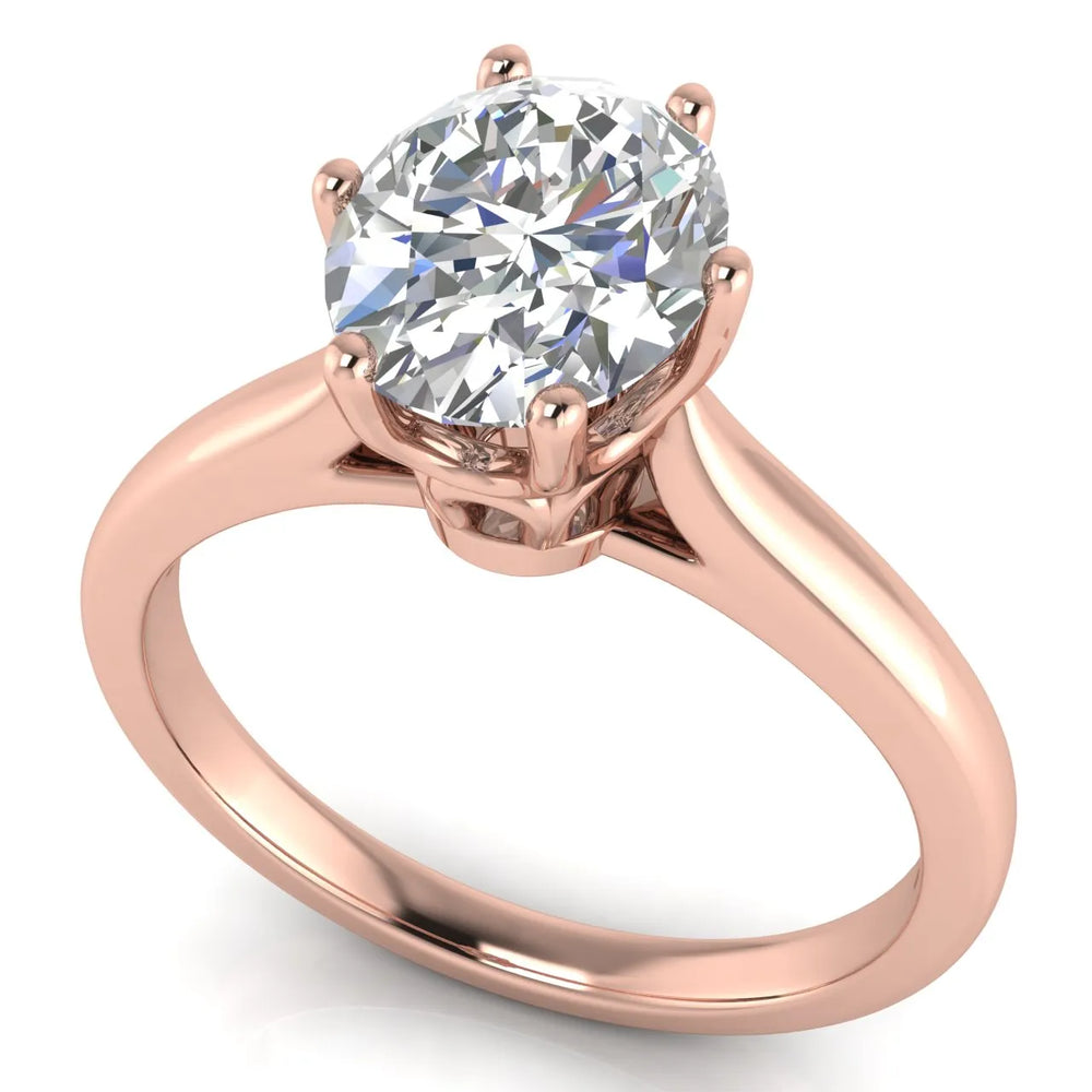 Romantic Solitaire Ring with Timeless Design