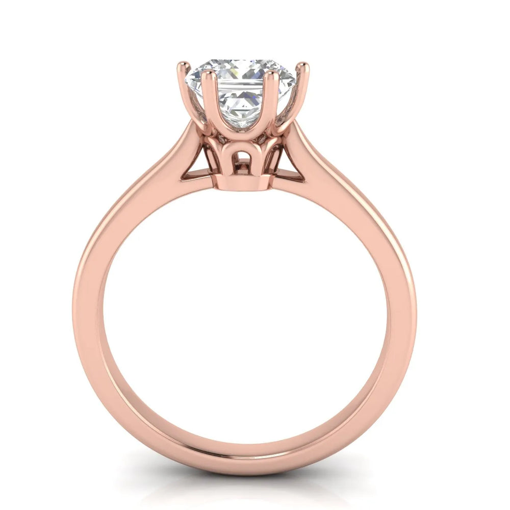 Romantic Solitaire Ring with Timeless Design